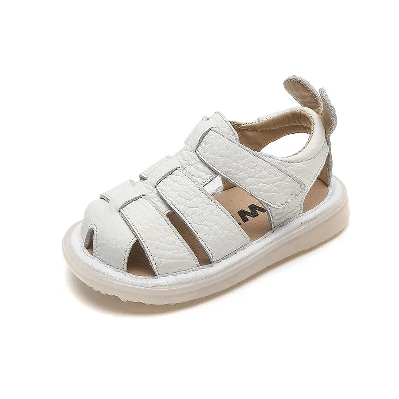 Sommersandalen aus echtem Leder für Babys und Kinder