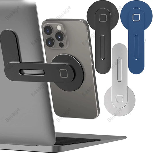 Magnetische Laptop-Seitenhalterung und Telefonständer