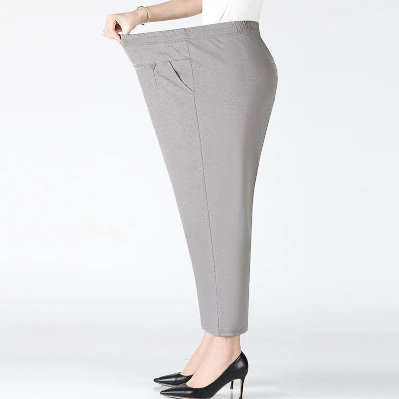 Plus Size High Waist Loose Trousers