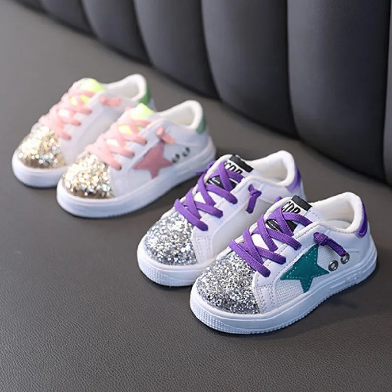 Spring Bling Sequins Sneakers for Girls