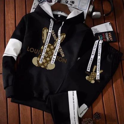 Survêtement à capuche pour homme : ensemble pull et jogging