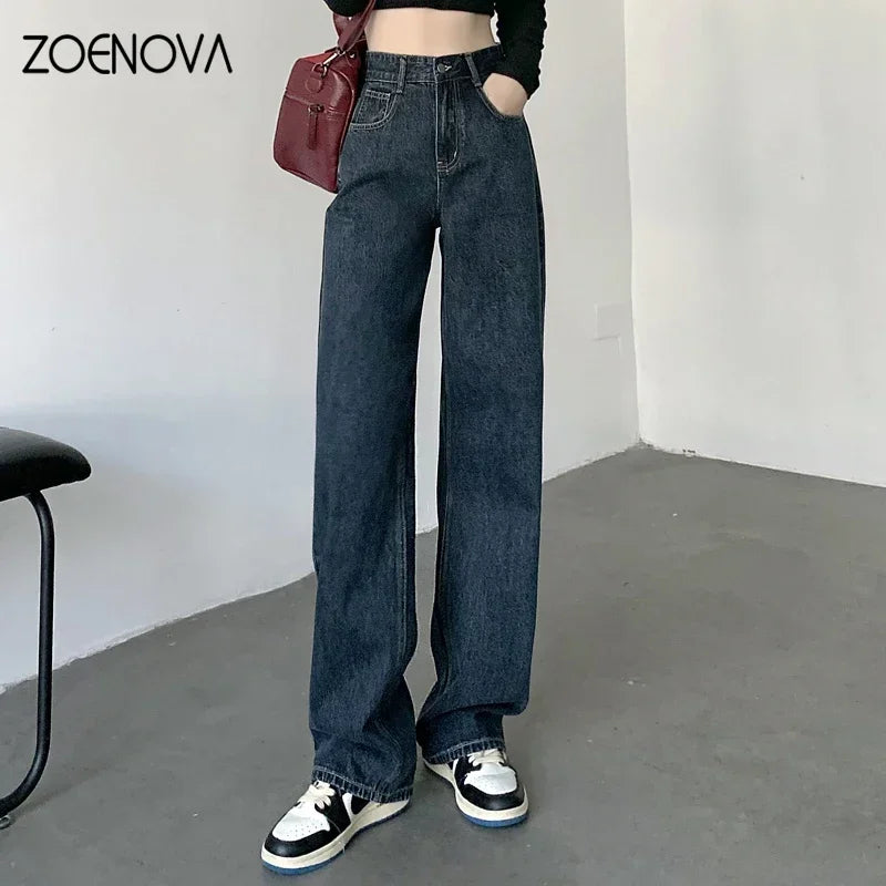 ZOENOVA High-Waisted Y2K Jeans for Women