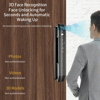 Tuya 3D Face Recognition Smart Door Lock with Security Camera