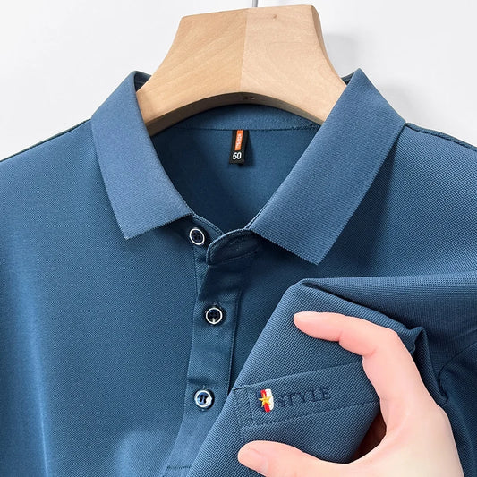 Baumwoll-Poloshirts, Herren-T-Shirt mit großen Taschen