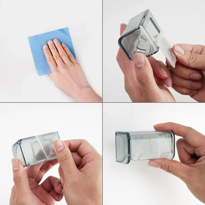 Staubdichter, an der Wand montierter Zahnbürstenhalter