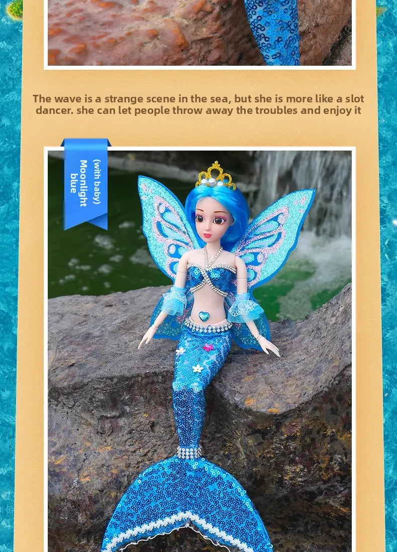 Poupée sirène pour filles, jouets aquatiques pour enfants