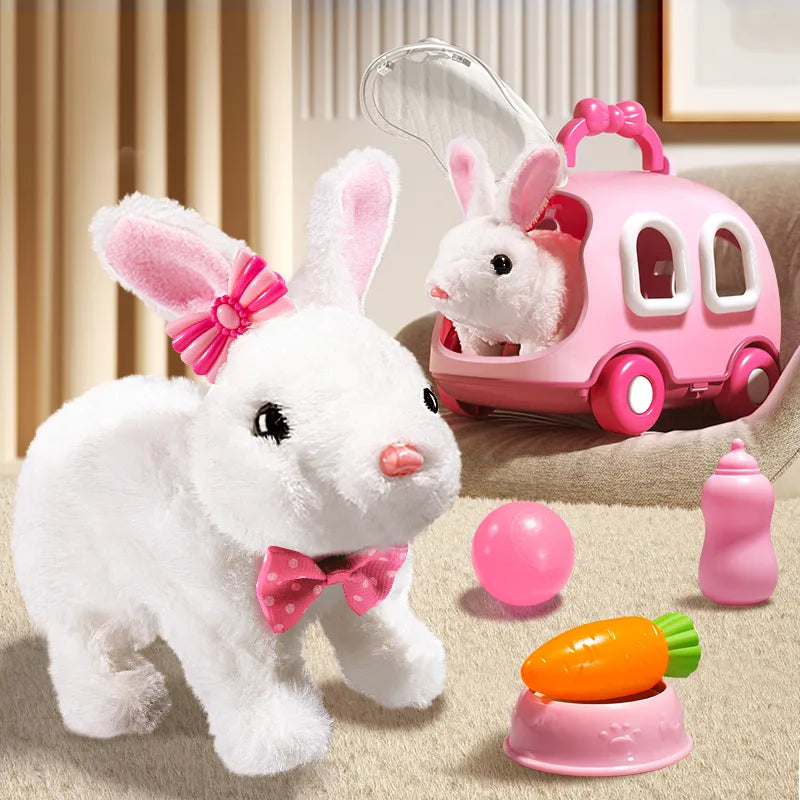 Jouet électronique pour enfants avec lapin mignon et son