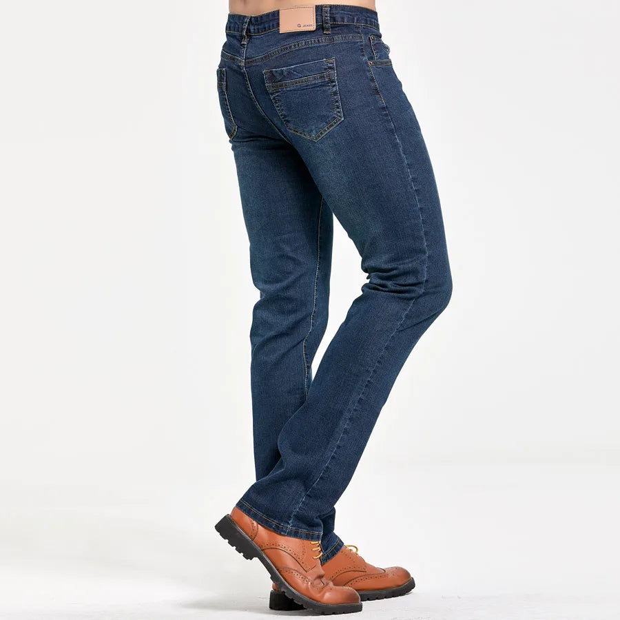 Klassische Slim Fit Blue Jeans für Herren