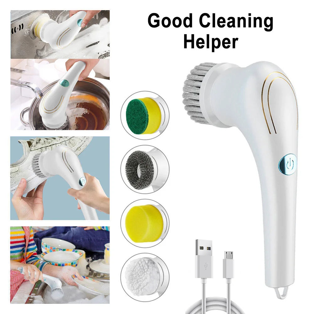 Multifunctional Electric Cleaning Brush With USB Charging