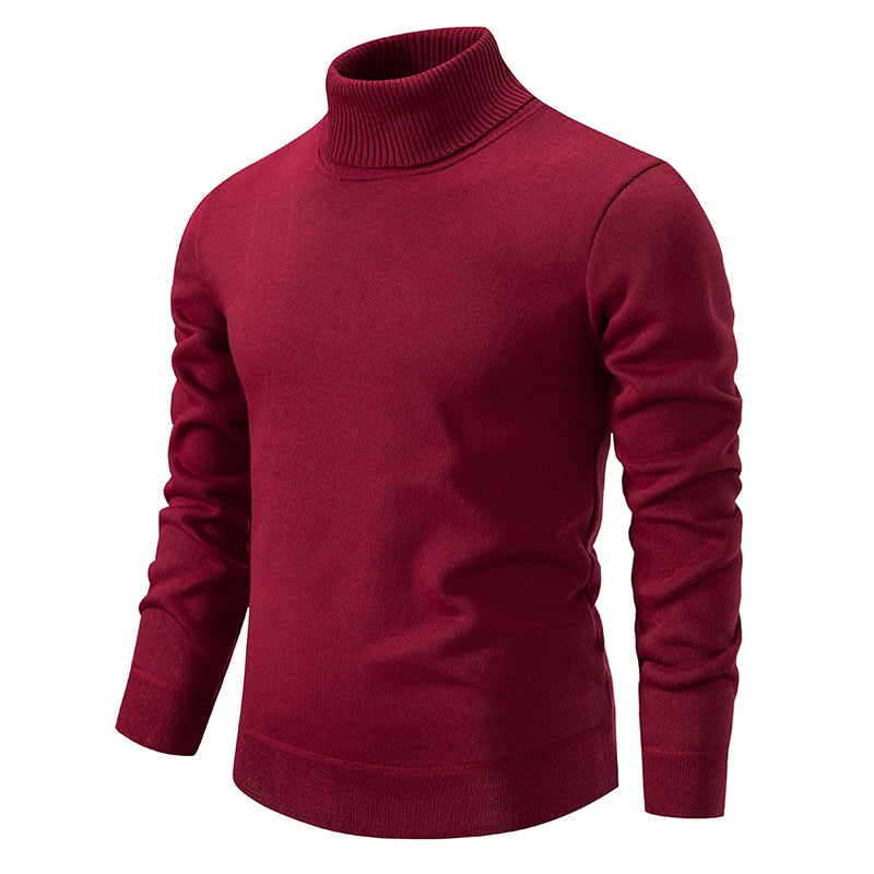 Autumn Men's Turtleneck Knitted Sweater