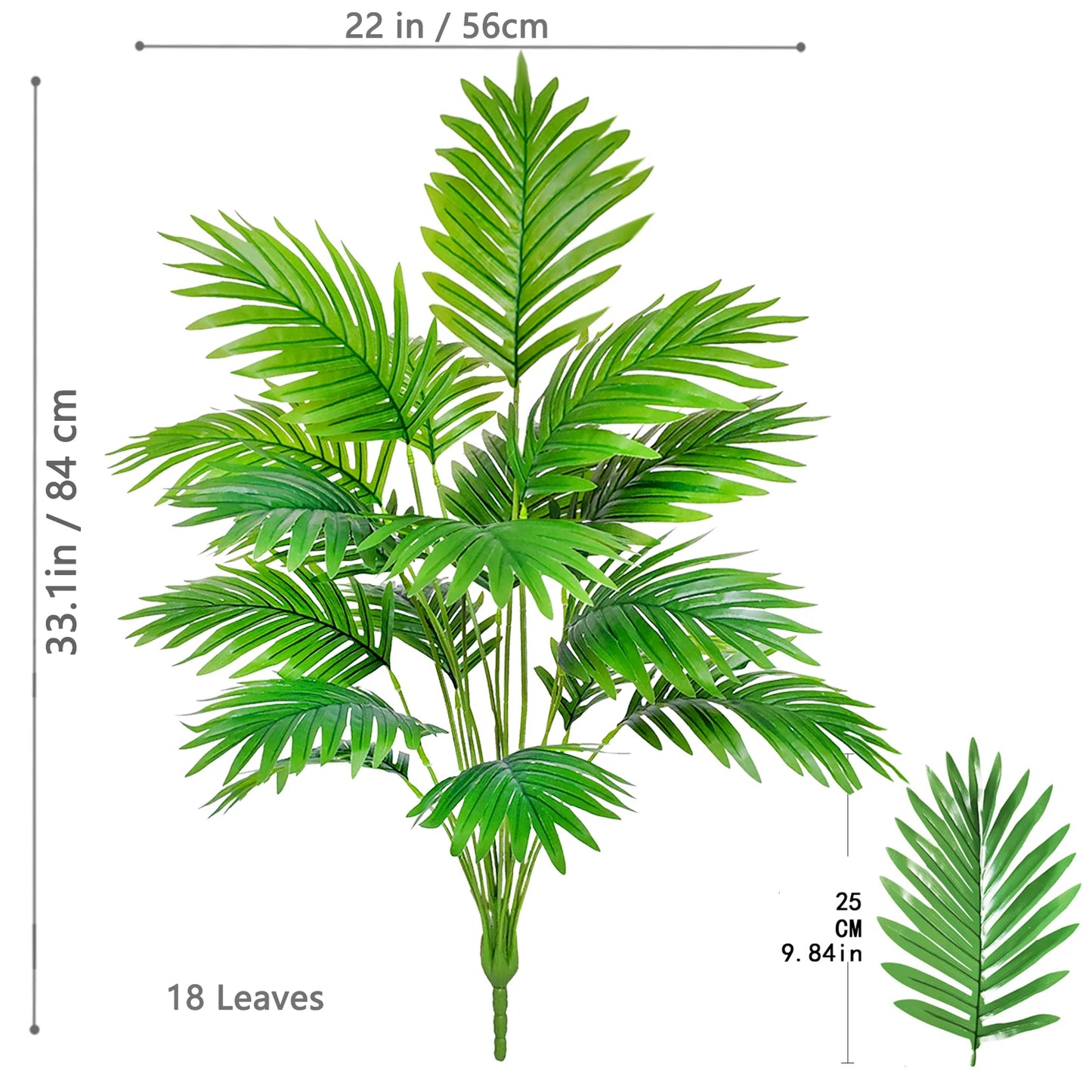 68–125 cm künstliche Palme als Gartendekoration.