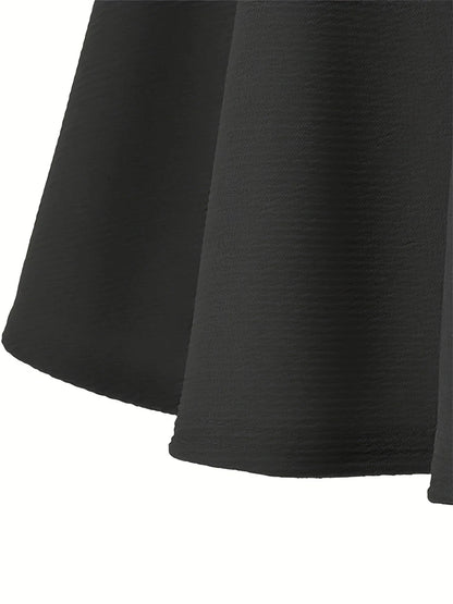 Black Pleated High Waist JK Skirt