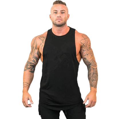 Men's Clothing Bodybuilding and Fitness Stringer Singlets Tank Top Vest Sleeveless Sweatshirt Workout Shirt Undershirt Gym Gyms