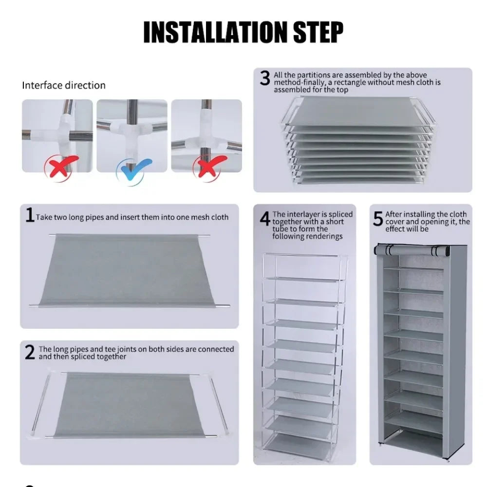 Staubdichter Schuhschrank-Organizer