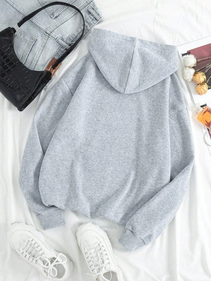 Unisex Long Seleve Warm Fleece Loose Oversized Hoodies