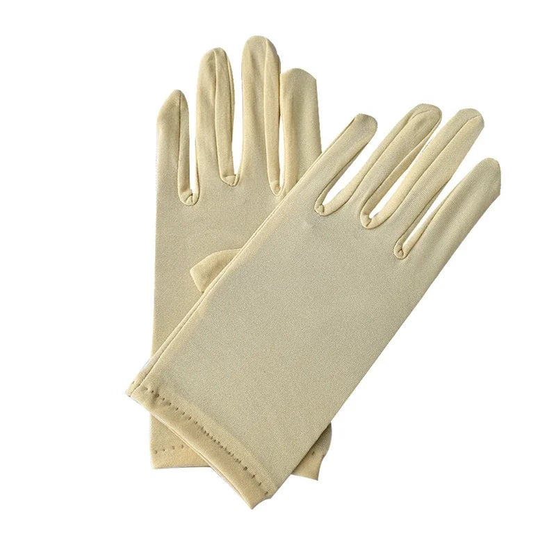 Gants respirants en satin pour femmes avec protection solaire