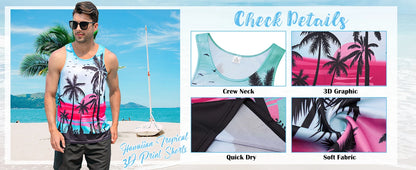 Débardeur décontracté 3D pour homme, idéal pour l'été