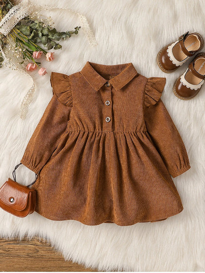 Baby Girls Long Sleeve Fashion Dress