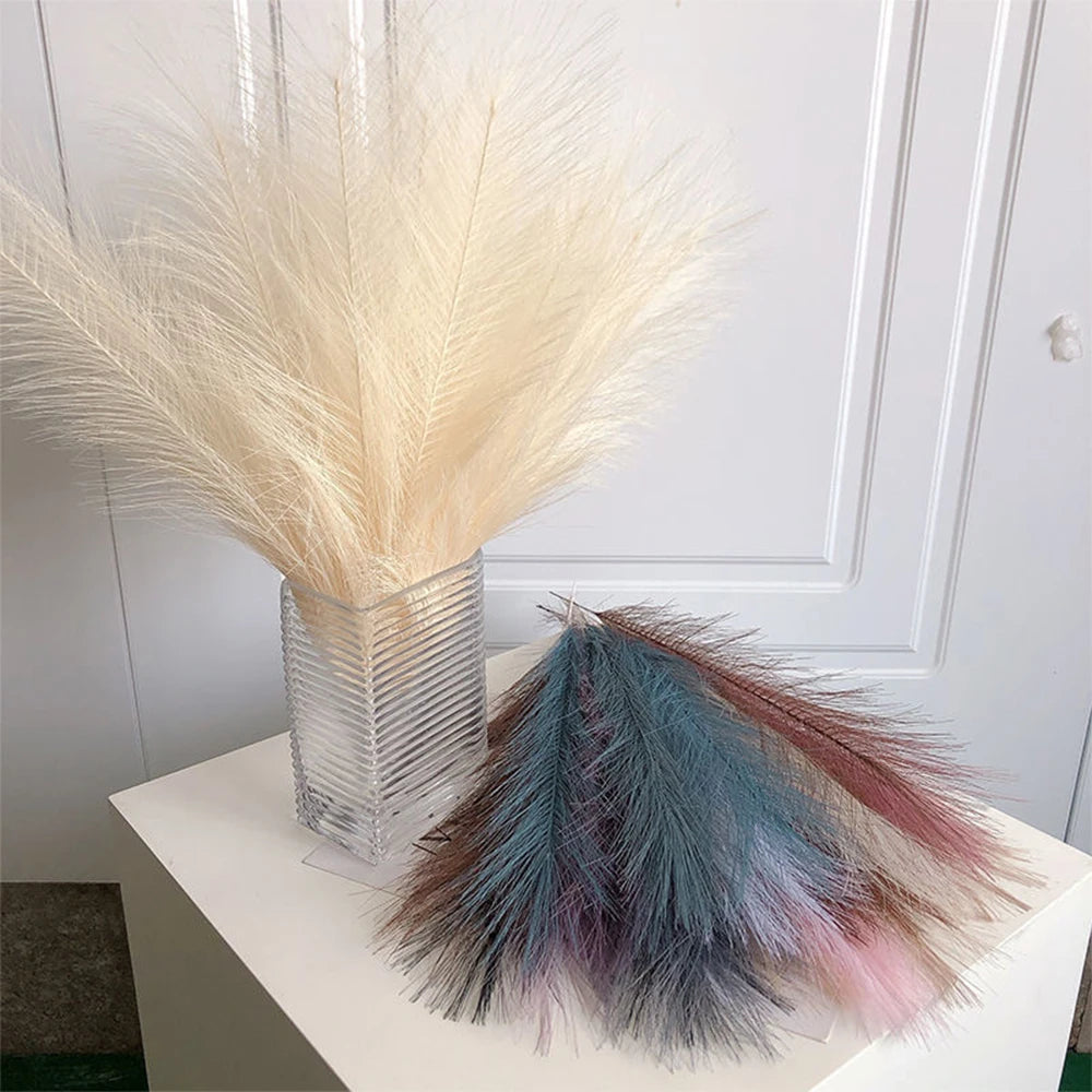 Fluffy Pampas Grass Boho Decor Artificial Flowers