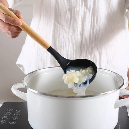 Ensemble d'ustensiles de cuisine en silicone résistant à la chaleur