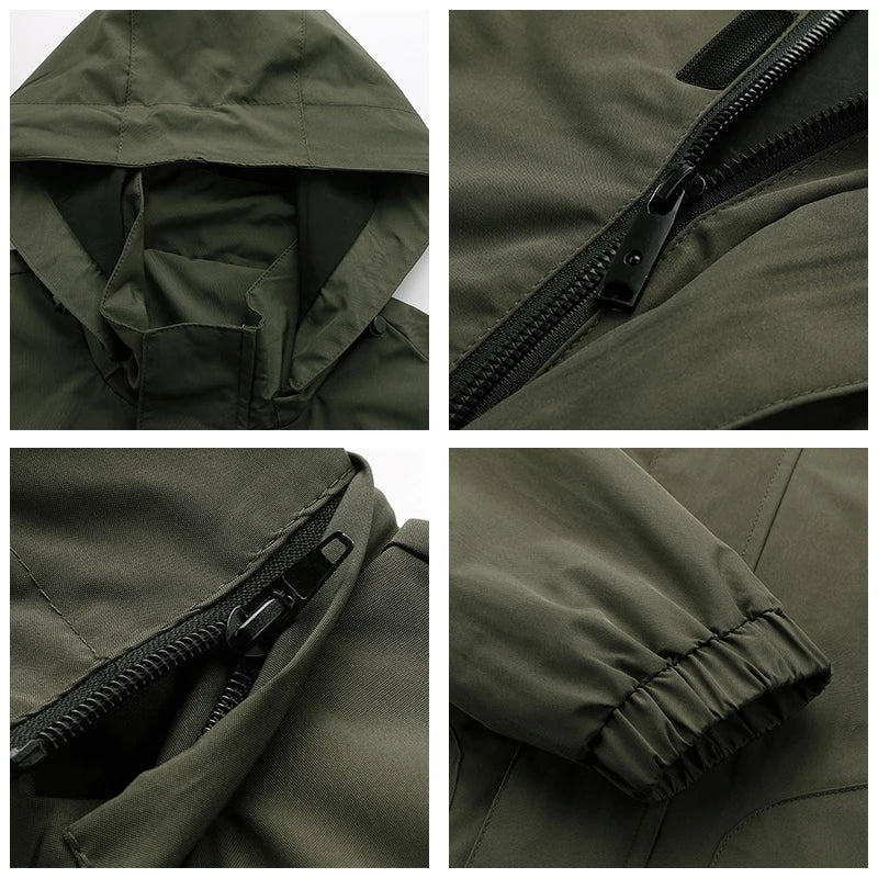 Men's Waterproof Hooded Outdoor Jacket