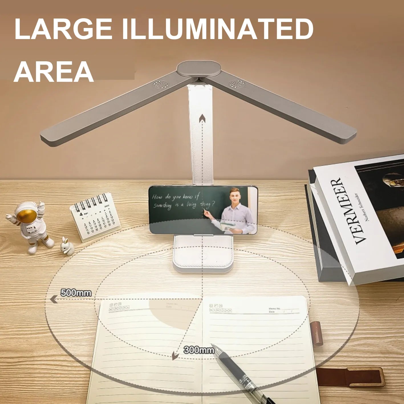 Lampe de bureau LED pliable - Rechargeable