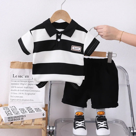 Baby Boy Polo Shirt and Shorts Set