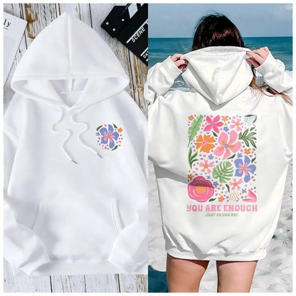 Sweat-shirt bouffant à motif palmier rose tendance pour femme