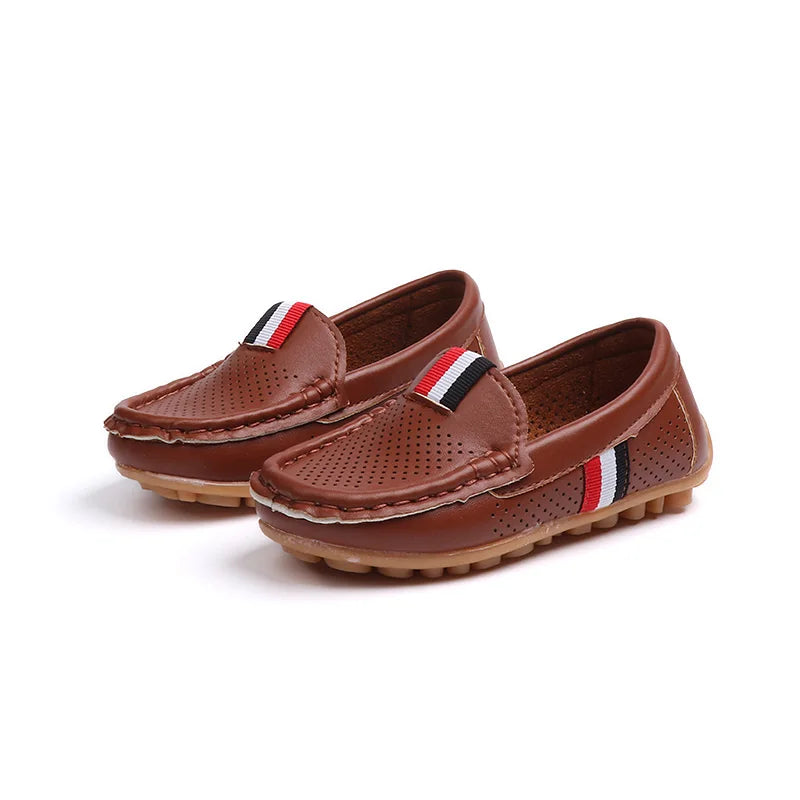 Mocassins décontractés en cuir pour enfants