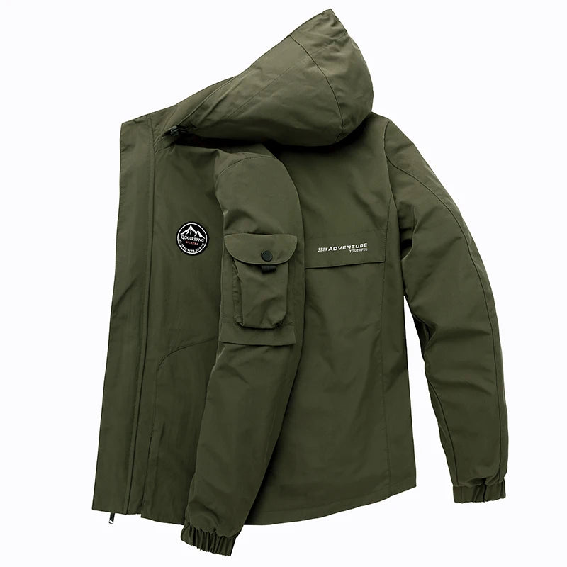 Men's Waterproof Hooded Outdoor Jacket