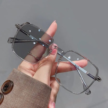 Photochrome Anti-Strahlungs-Brille für Männer und Frauen aus Metall