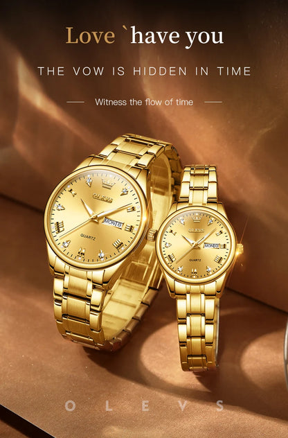 Original Luxury Diamond Couple Watches