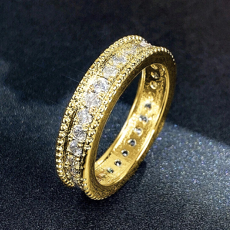 Weißer Zirkonia-Ring für Damen