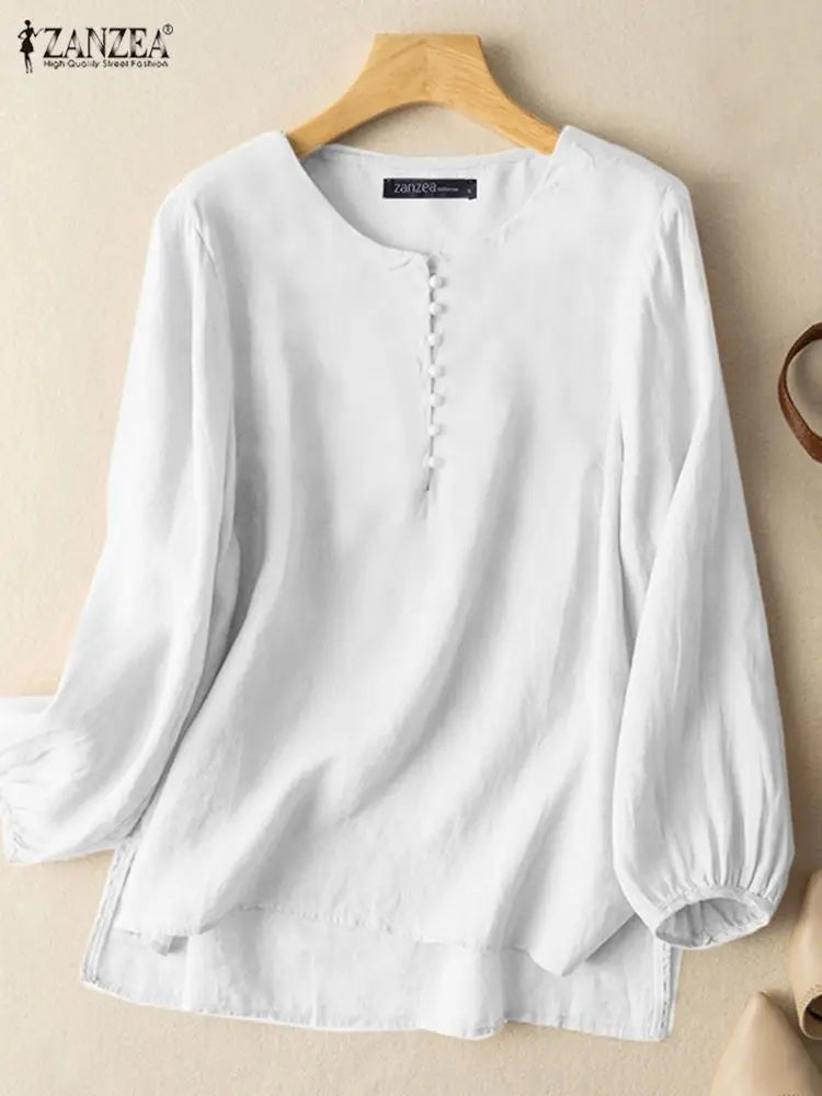 Tops and Blouses Long Sleeve Shirts Casual Loose Elegant Fashion