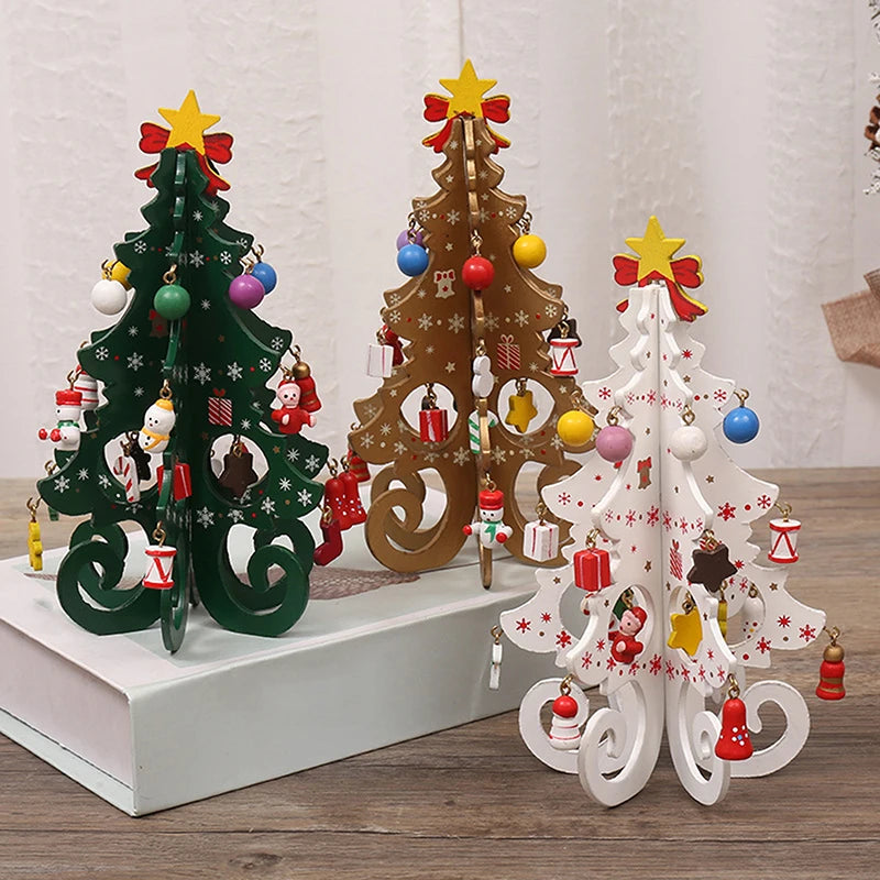 Handgefertigter 3D-Christbaumschmuck aus Holz