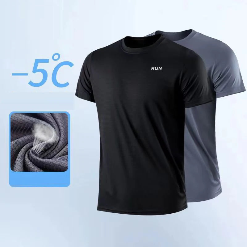 Men's Quick Dry Short Sleeve Gym T-Shirt