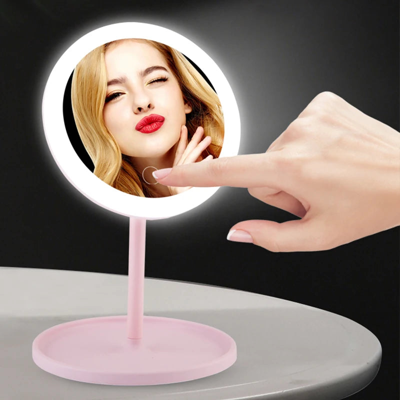 LED Lighted Magnification Vanity Mirror