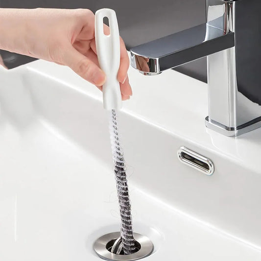 Flexible Bathroom Drain Cleaner Brush for Clog Removal