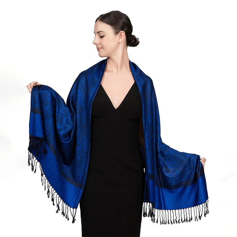 Poncho de voyage de luxe en cachemire – Enveloppements d'hiver chauds