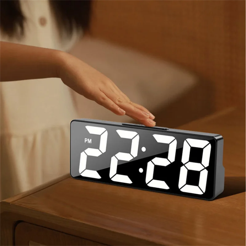 Latest LED Digital Alarm Clock with Temperature Display & Adjustable Brightness