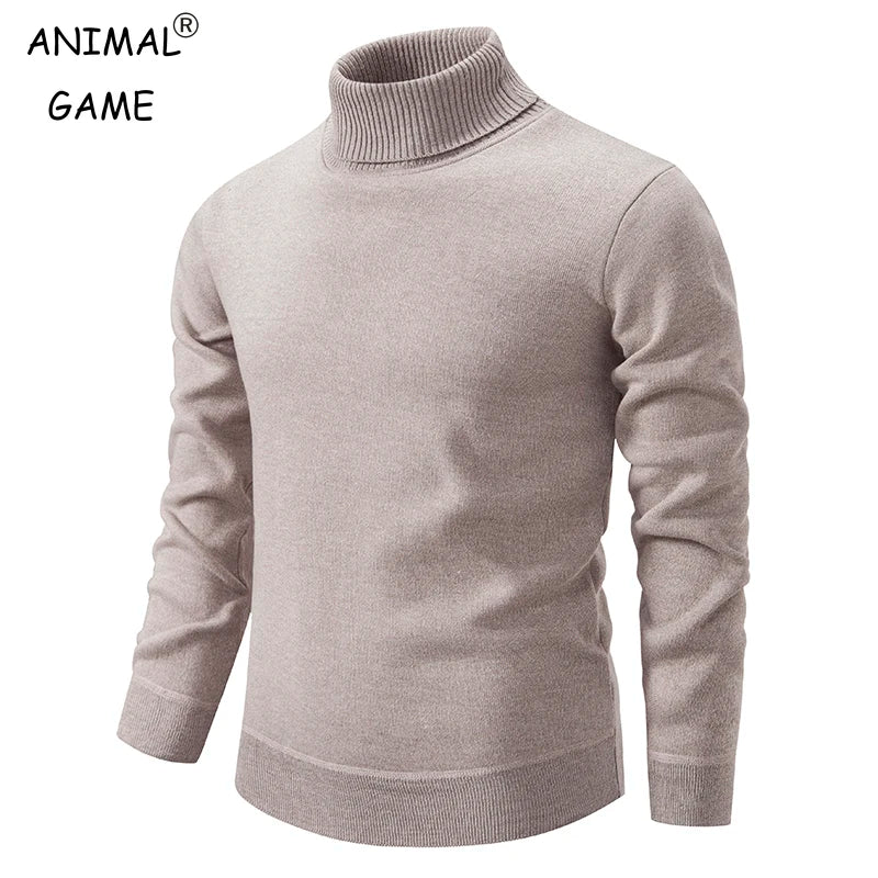 Autumn Men's Turtleneck Knitted Sweater