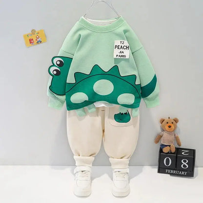 Children's Long Sleeve Cartoon Sports Set