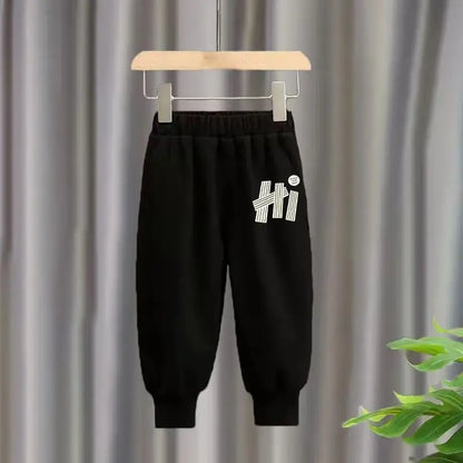 Black Hoodie Boys Tracksuit Set