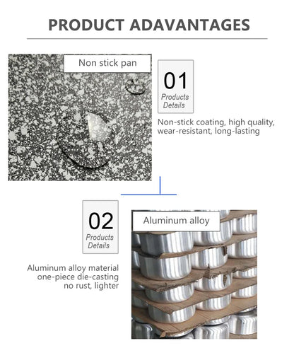 Poêle à frire antiadhésive durable pour cuisinière à induction et cuisinière à gaz