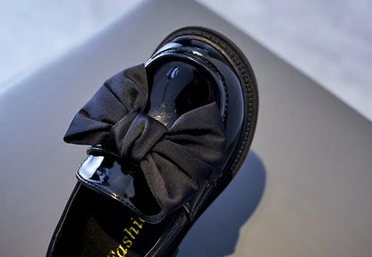 Kid's Bowknot PU Leather Shoes