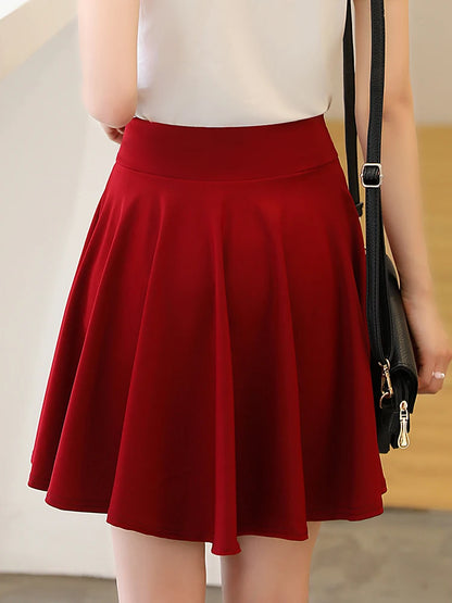 Summer Pleated High Waist Mini Skirt