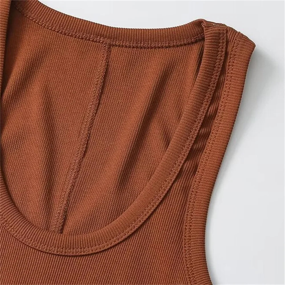 Débardeurs élégants de couleur unie pour hommes pour l'été