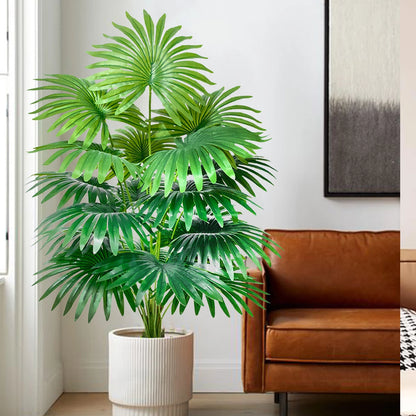 60-105cm Artificial Fan Leaf Tropical Decoration