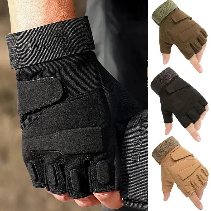 Outdoor Tactical Gloves – Half Finger for Sports & Combat