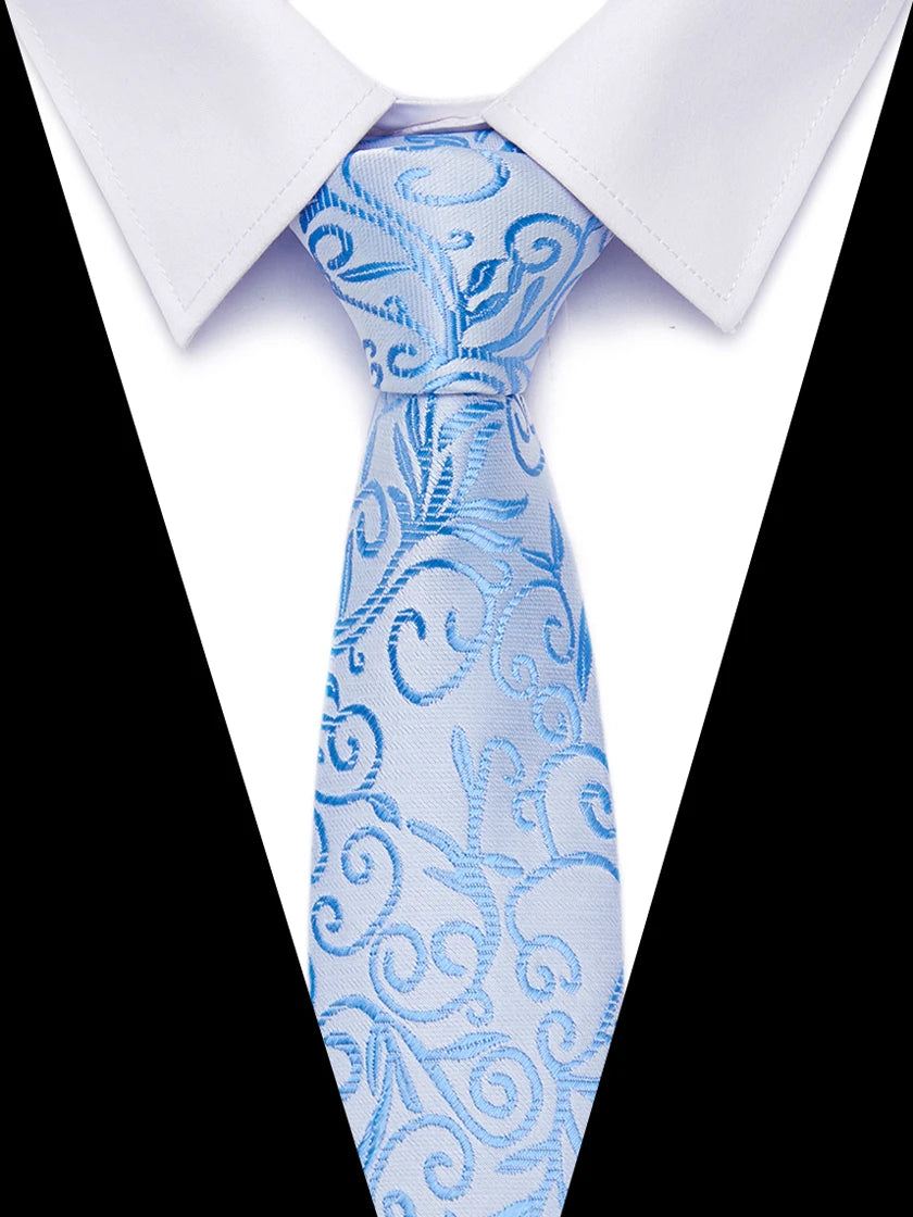 Handgefertigte blau-rot gestreifte Punktekrawatte für Männer